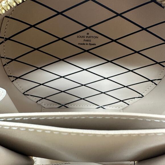 Louis Vuitton Monogram Canvas Boite Chapeau Biscuit Round Bag Brown One Size - Picture 6 of 10